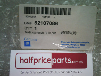 Holden RG Trailblazer Genuine Right Hand Rear Door Trim New Part