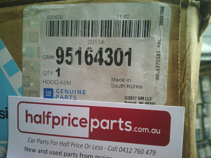 Holden TK Barina 5Door/3 Door Genuine Bonnet Assembly (Unpainted) New Part