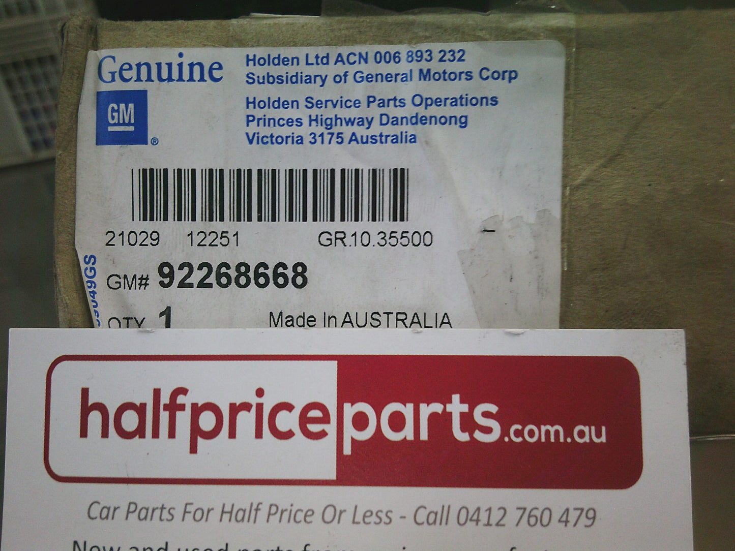Holden Commodore VF/Caprice WN Genuine Left Hand Front Side Upper Insulator - New Part