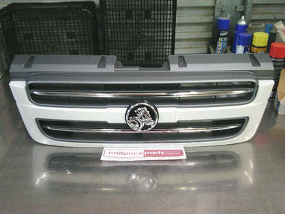 Holden Jackaroo Genuine Front Radiator Grille (White/Chrome With Emblem) New Part