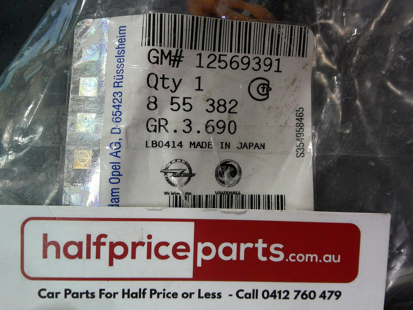 Holden Astra G/Vectra B/Zafira A Genuine Oxygen Sensor (O2 Sensor)New Part