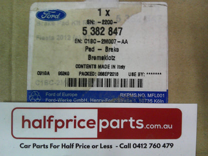 Ford Fiesta Genuine Rear Brake Pads Set New Part