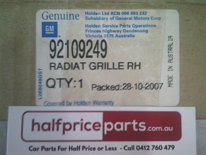 Holden VX/VU Exec Series II Genuine Right Front Grilles Assembly New Part