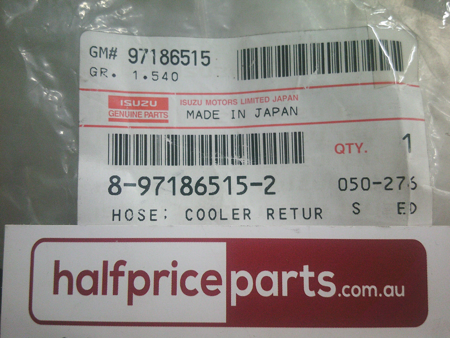 Holden TF Rodeo Genuine Cooler Return Hose - New Part