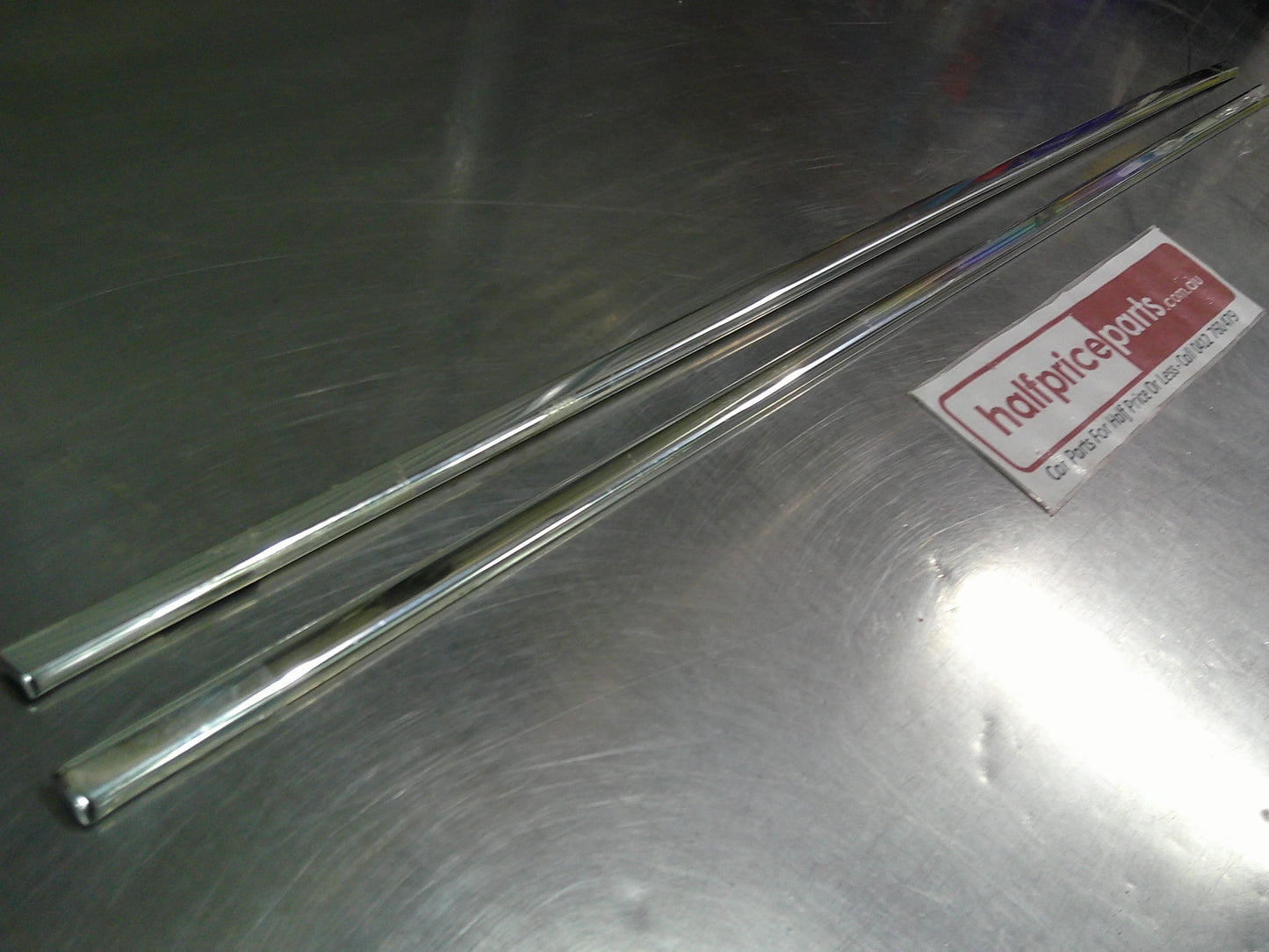 Holden JB/JD Camira Genuine Chrome Rear Door Outer Moulding (Sold As Pair Only) New Part