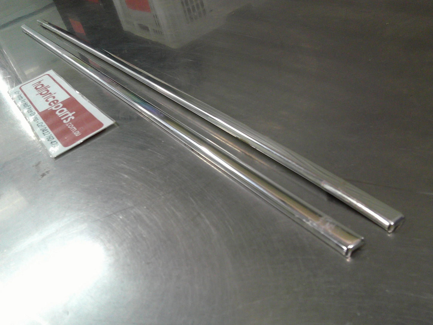 Holden JB/JD Camira Genuine Chrome Rear Door Outer Moulding (Sold As Pair Only) New Part