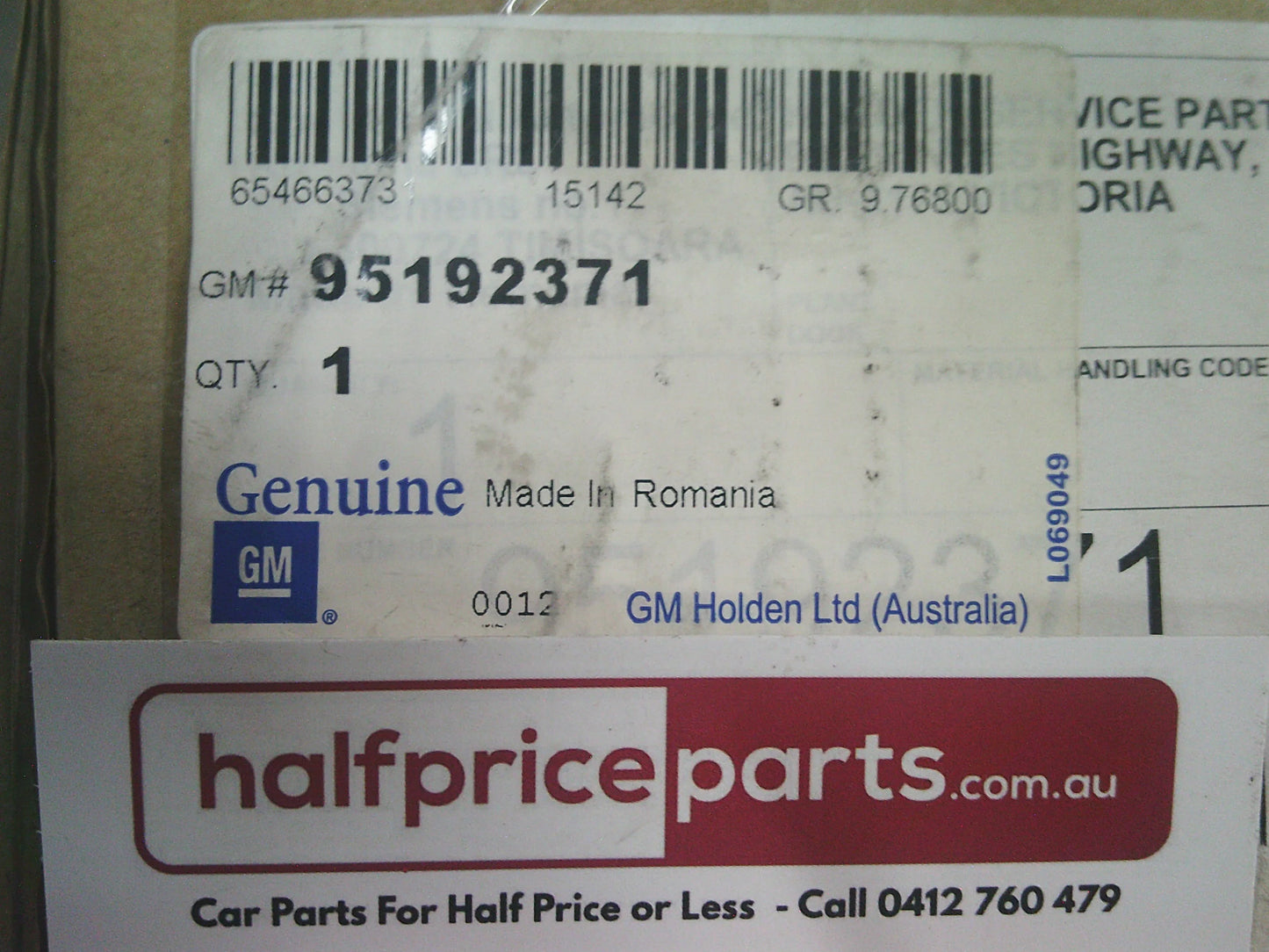 Holden Equinox Genuine Drivers Information Display System New Part