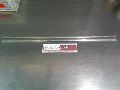Holden JB/JD Camira Genuine Chrome Rear Door Outer Moulding (Sold As Pair Only) New Part