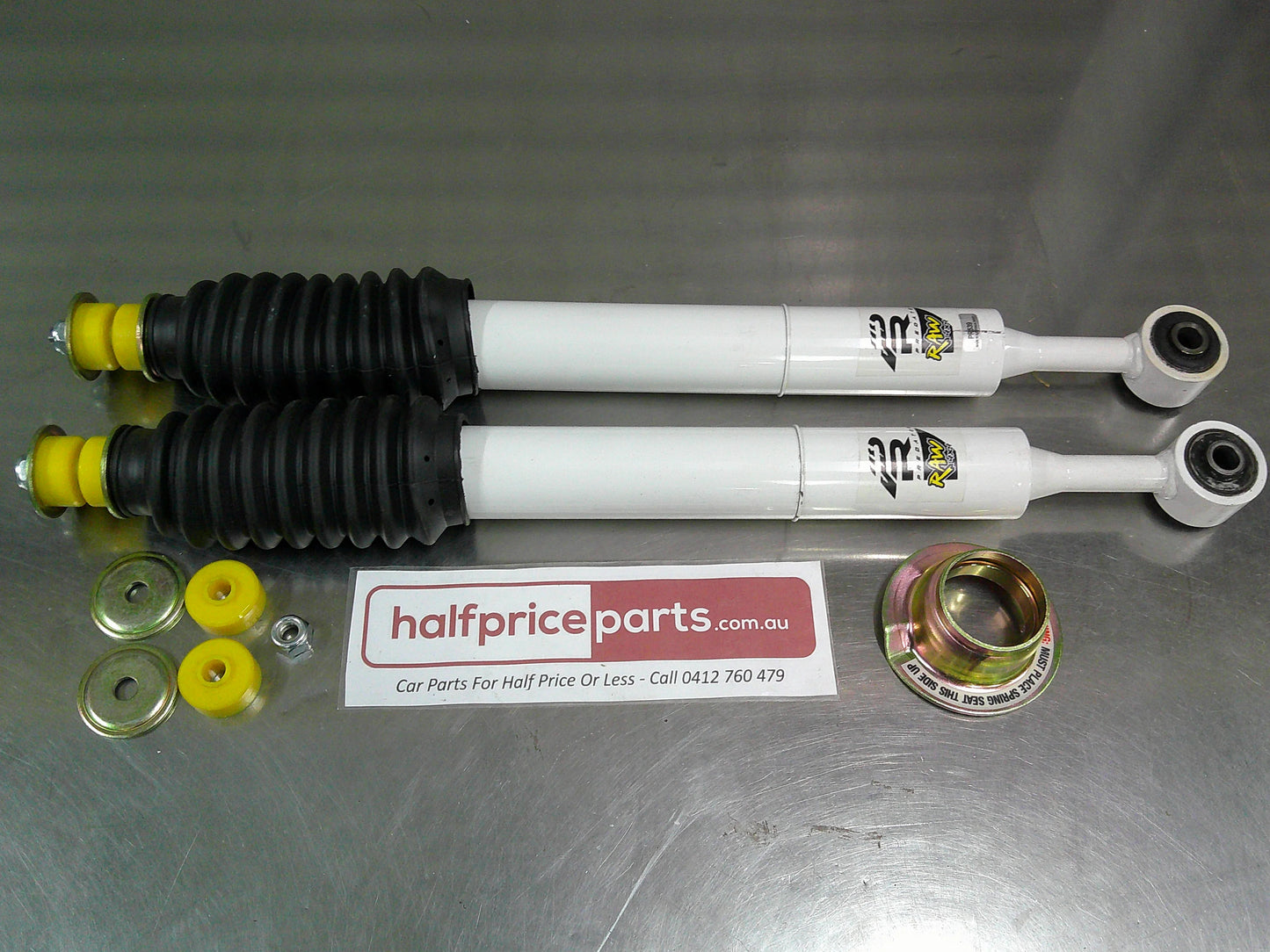 Raw White Predator 4X4 Rear Shock Suits Toyota Prado 150 (Sold As Pair Only) New Part