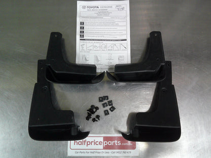 Toyota Aurion/Camry Genuine Front And Rear Mudguard Set With Fitting Kit (Factory Dark Blue Mica) New Part