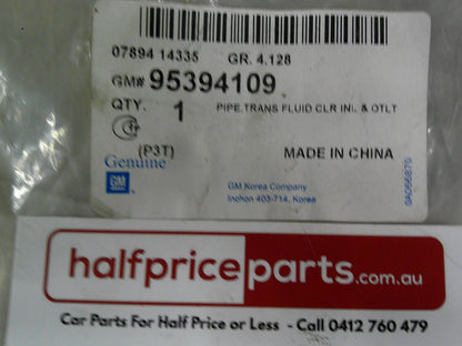 Holden Trax 6 Speed Automatic Genuine Transmission Oil Cooler Hose Assembly New Part