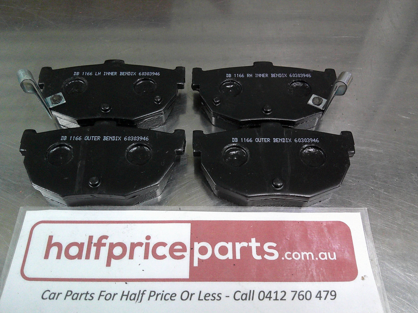 Bendex Rear Brake Pads Set Suits Ford Corsair/Hyundai Elantra/Coupe/Lantra/Tiburon/Kia Cerato/Nissan Maxima New Part