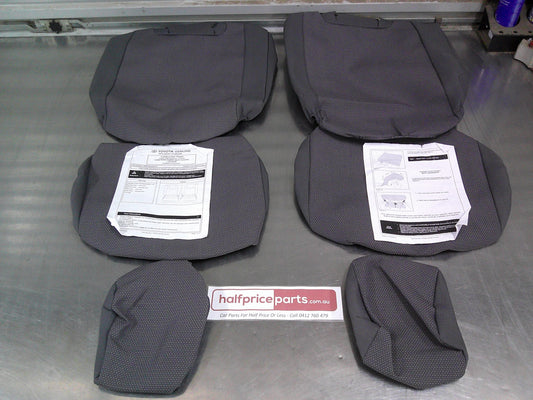 Toyota Prado 150 GX/GXL Genuine 3rd Row Seat Covers (Grey Fabric) New Part