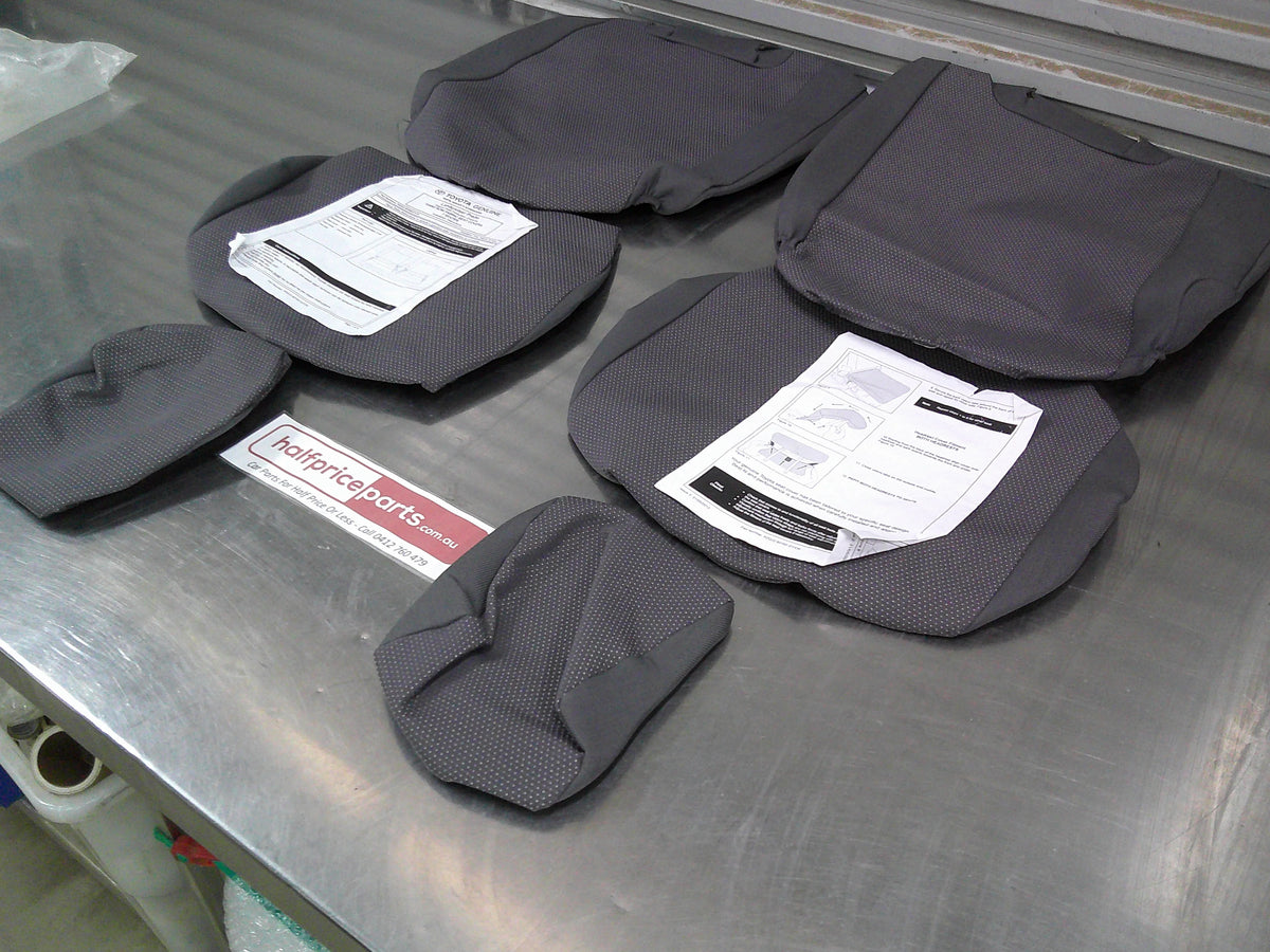 Toyota Prado 150 GX/GXL Genuine 3rd Row Seat Covers (Grey Fabric) New Part