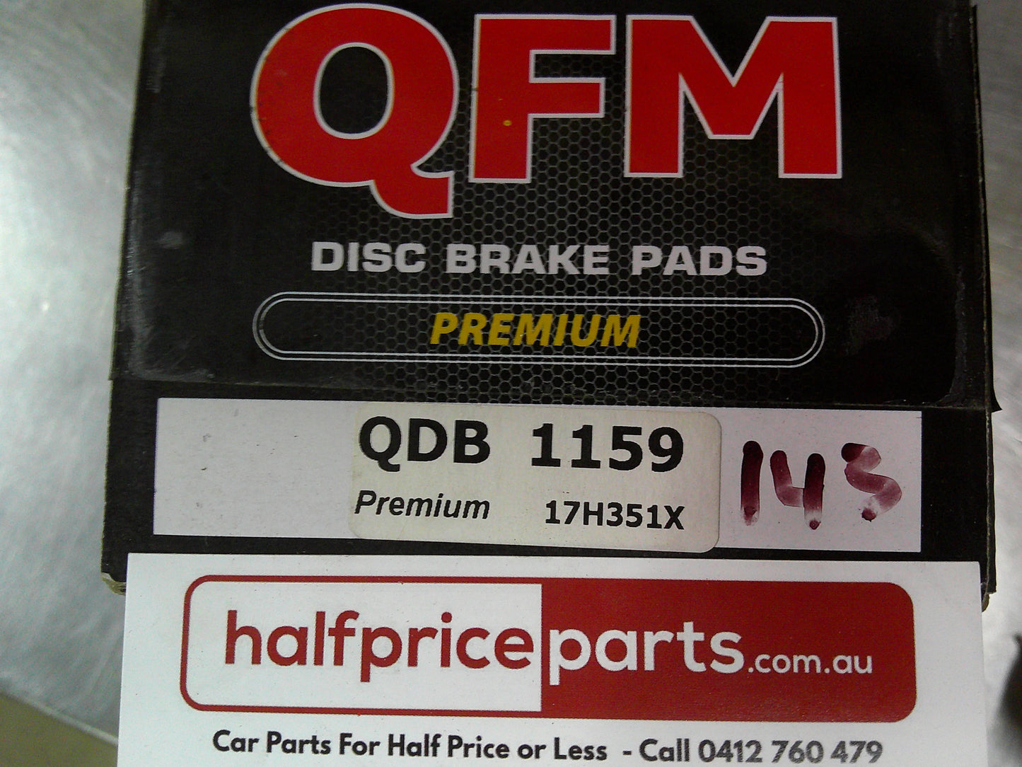 QFM Premium Rear Brake Pads Suits Ford Laser/Meteor/Capri/Mazda 323/Astina/Turbo/Daihatsu Charade New Part