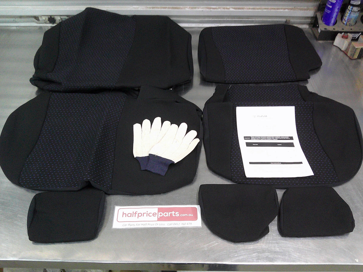 Toyota Corolla Genuine Rear Seat Covers (Black Fabric) New Part