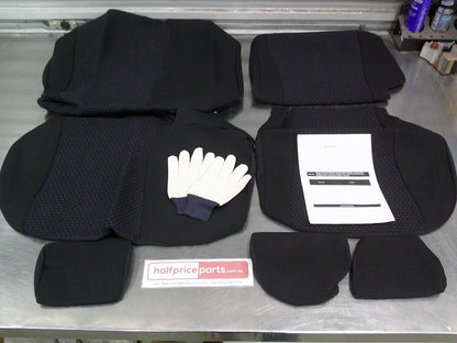 Toyota Corolla Genuine Rear Seat Covers (Black Fabric) New Part