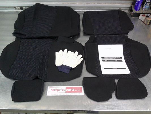 Toyota Corolla Genuine Rear Seat Covers (Black Fabric) New Part