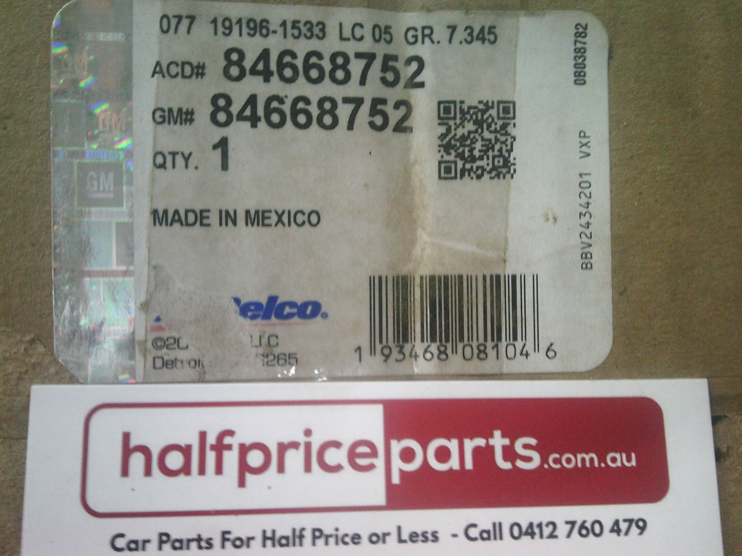 Holden Equinox Genuine Left Hand Front Strut Assembly New Part