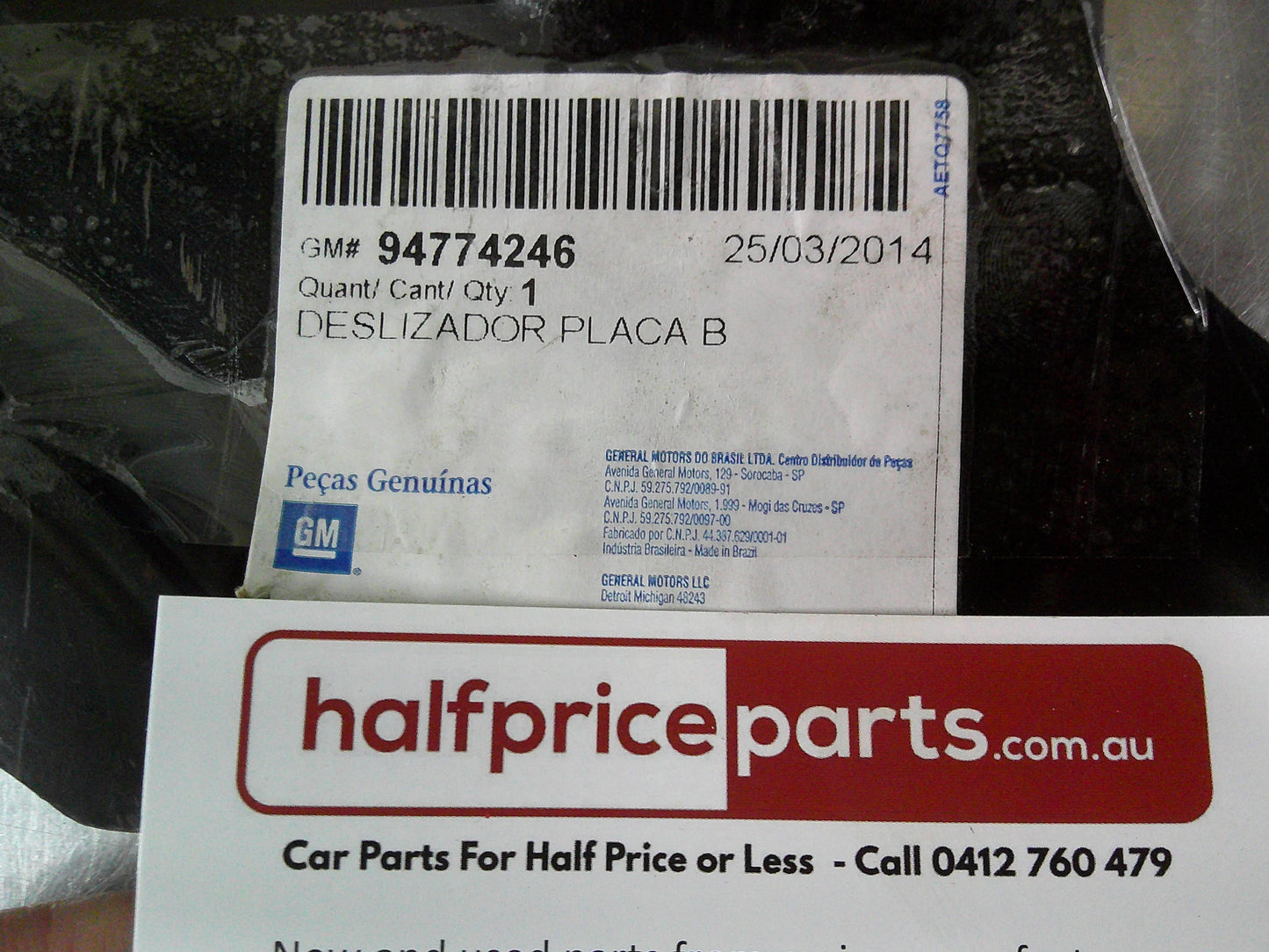 Holden RG Colorado Genuine Front Engine Shield Under Body Tray Skid Plate New Part
