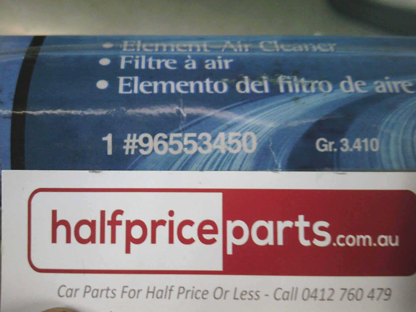 Holden/Daewoo Lacetti/Nubira Genuine Engine Air Filter - New Part