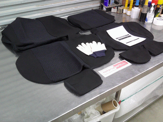 Toyota Corolla Genuine Rear Seat Covers (Black Fabric) New Part