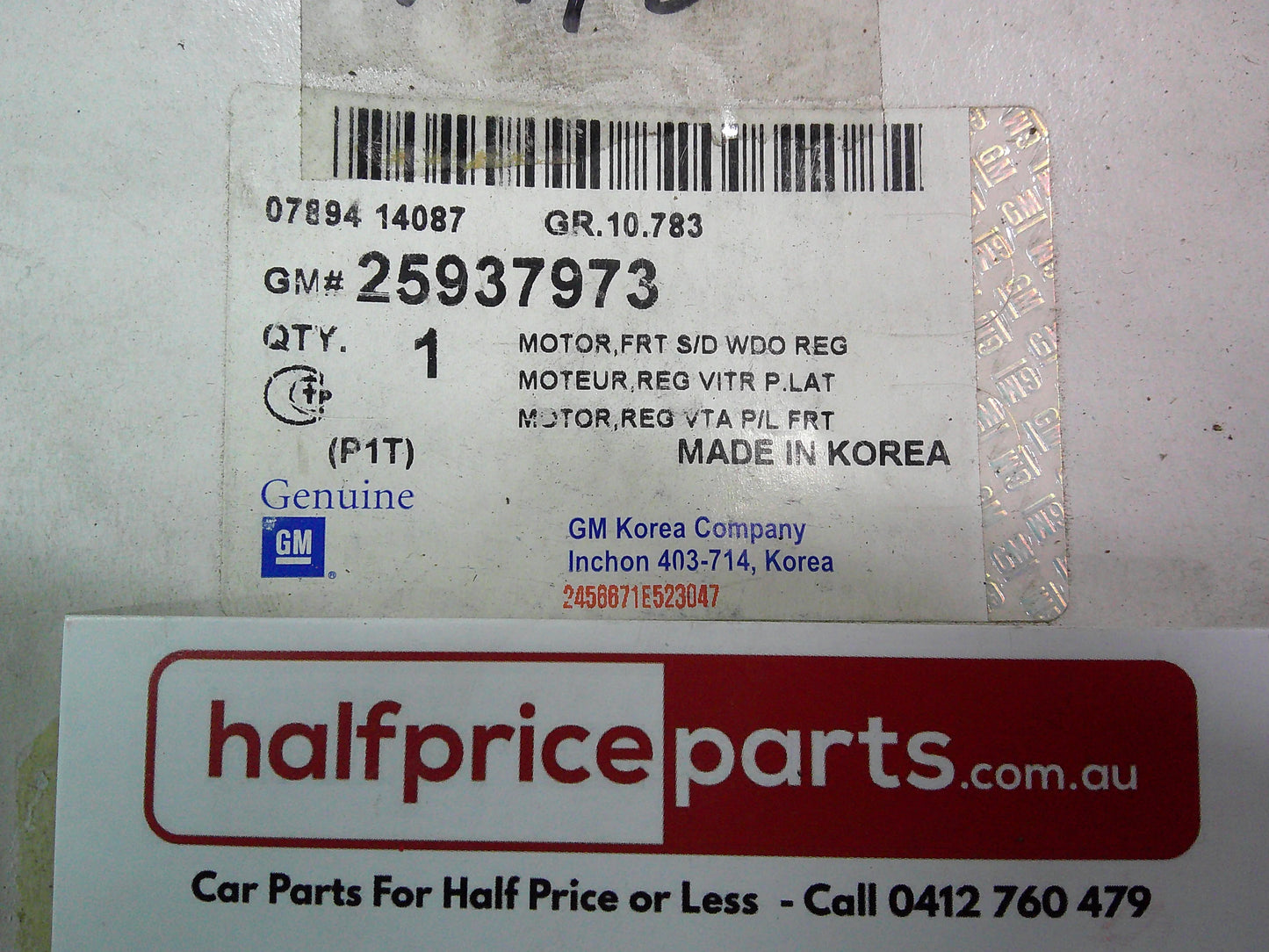 Holden CG Captiva Genuine Left Hand Front Window Motor New Part