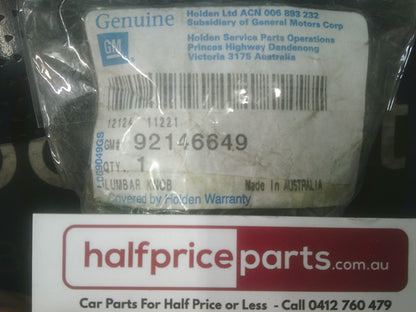 Holden VY/VZ Commodore/WK/WL Statesman Genuine Lumbar Adjustment Knob New Part