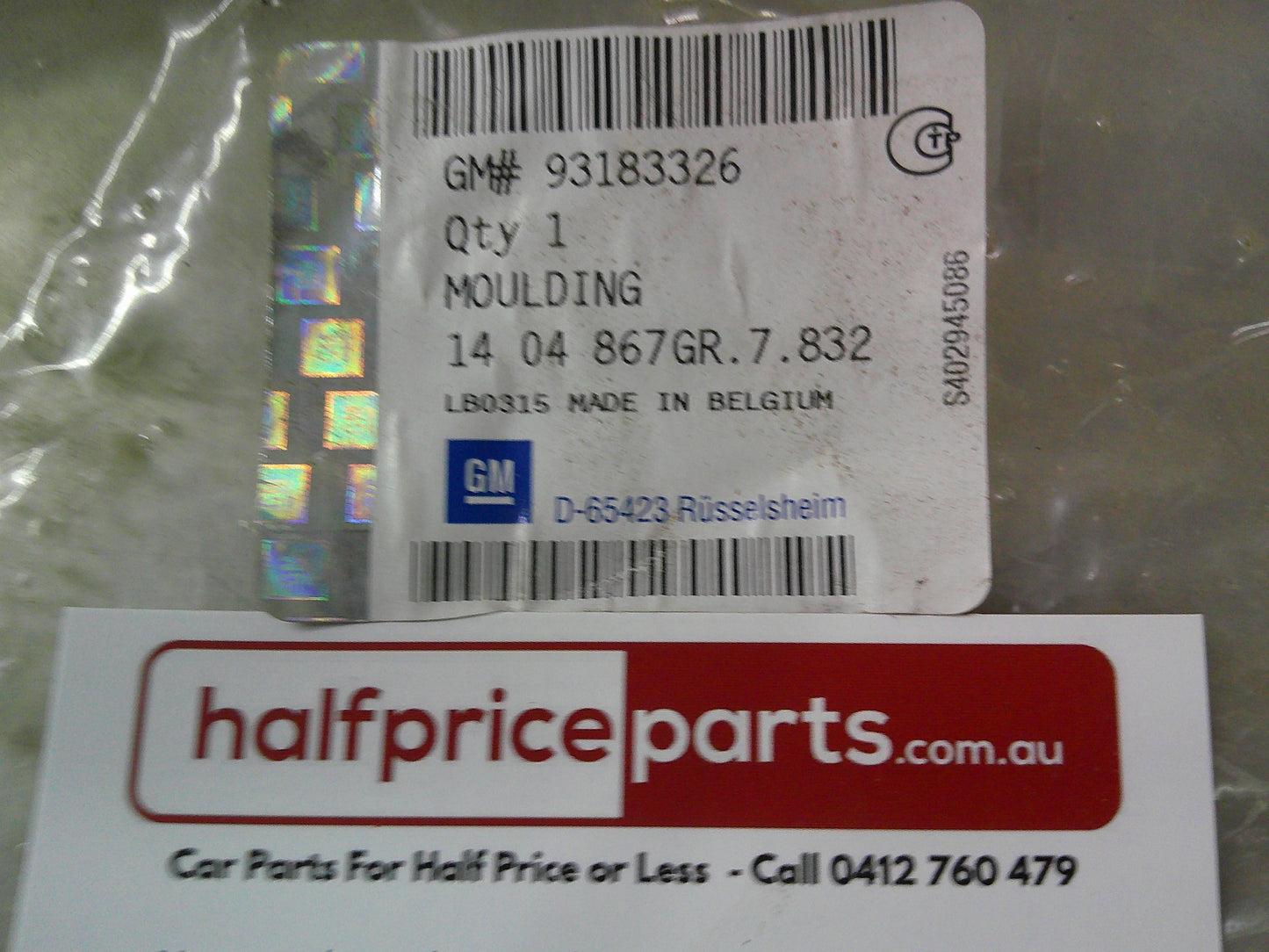 Holden AH Astra Genuine Left Hand Rear Bumper Protector Corner Moulding New Part