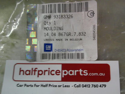 Holden AH Astra Genuine Left Hand Rear Bumper Protector Corner Moulding New Part