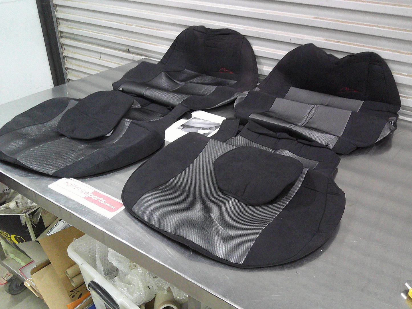Suede Front Seat Covers Air Bag Compatible Suits Toyota Kluger (Tow Tone) New Part