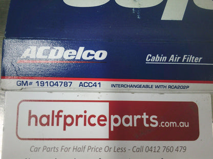ACDelco Genuine Cabin Air Filter Suits Holden Barina TK - New Part
