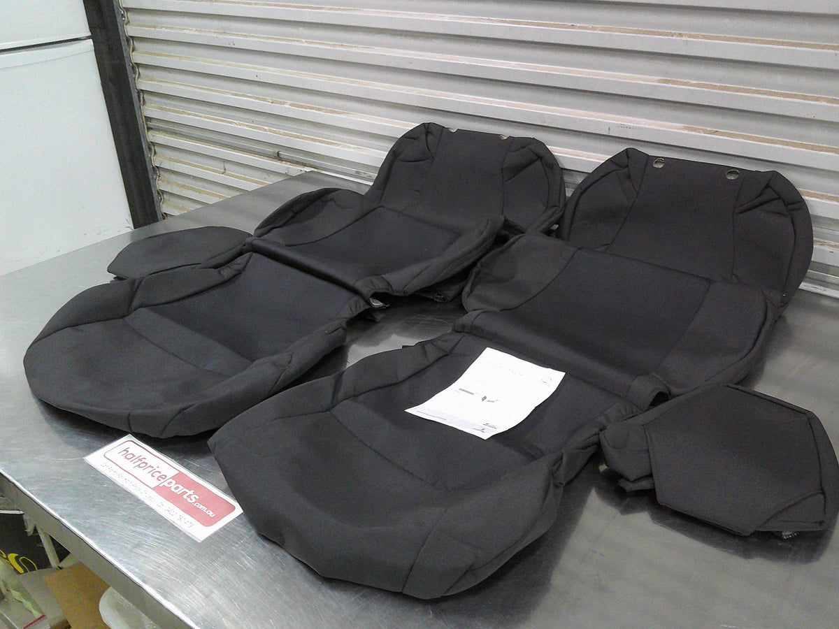 Toyota Corolla Hatch Back Genuine Front Fabric Seat Covers (Grey Fabric) New Part