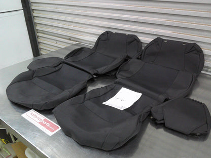 Toyota Corolla Hatch Back Genuine Front Fabric Seat Covers (Grey Fabric) New Part