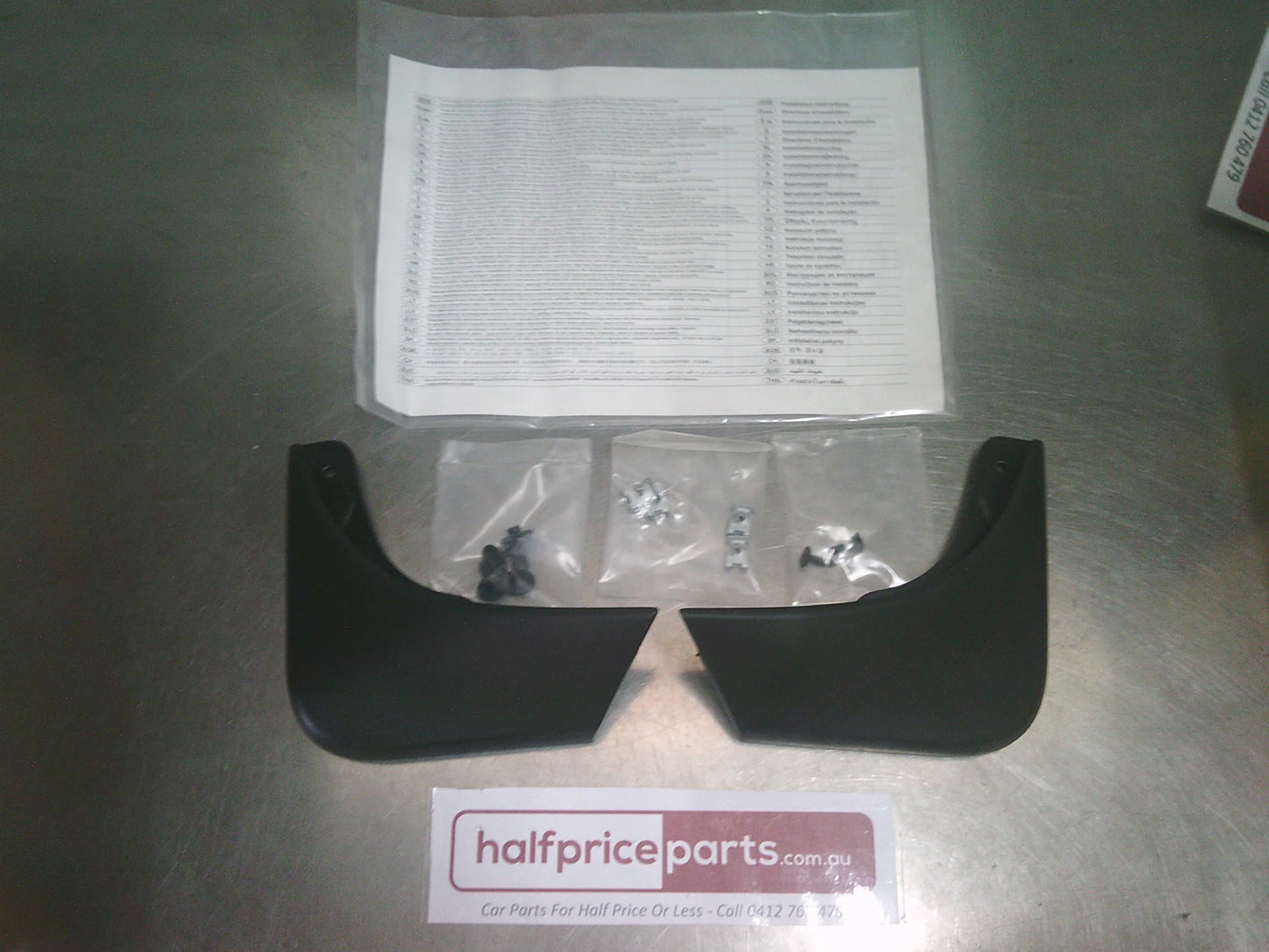 Holden MJ Spark Genuine Rear Set Mud Flap With Fitting Kit New Part