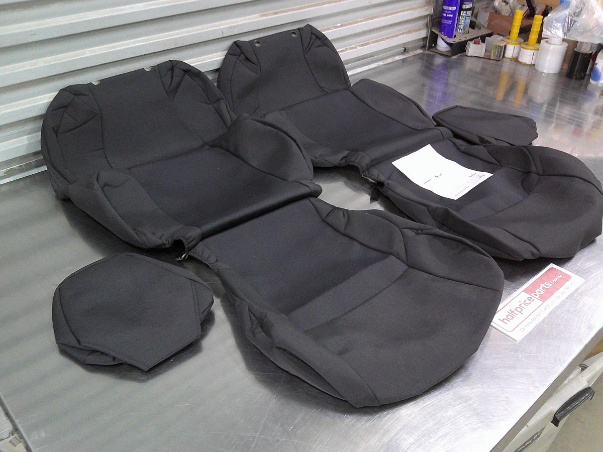 Toyota Corolla Hatch Back Genuine Front Fabric Seat Covers (Grey Fabric) New Part