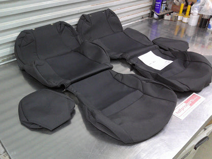 Toyota Corolla Hatch Back Genuine Front Fabric Seat Covers (Grey Fabric) New Part