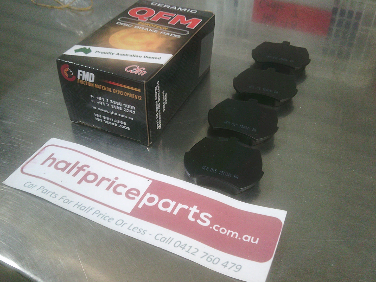 QFM Eurotech Front Brake Pad Set Suits Austin-Healey/Holden/MG/Riley/Rover/Triumph New Part