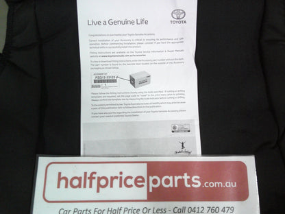 Toyota Corolla Hatch Back Genuine Front Fabric Seat Covers (Grey Fabric) New Part
