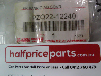 Toyota Corolla Hatch Back Genuine Front Fabric Seat Covers (Grey Fabric) New Part