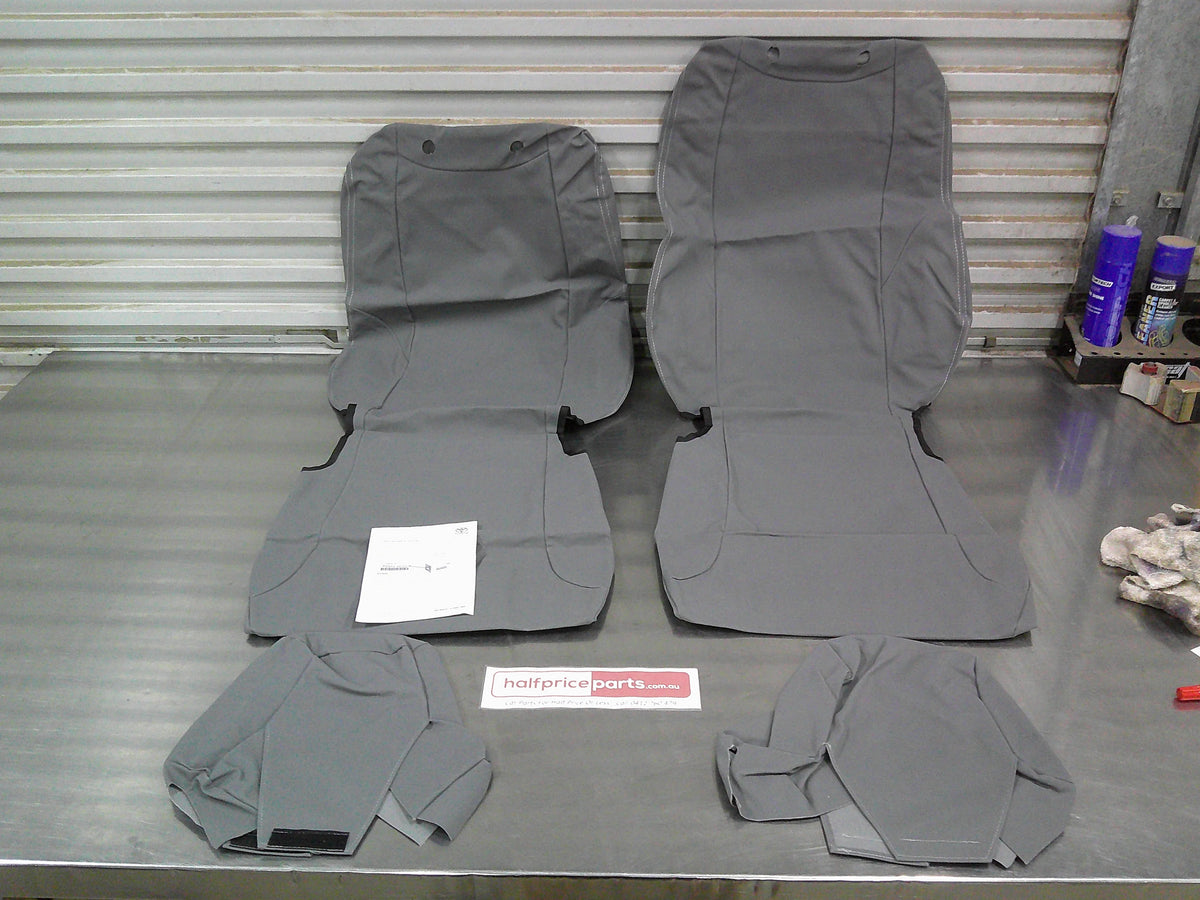 Toyota Land Cruiser 300 Series Genuine Canvas Front Seat Covers New Part