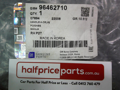 Holden TK Barina Genuine Right Hand (Drivers) Front Door Inner Chrome Handle Assy New Part .