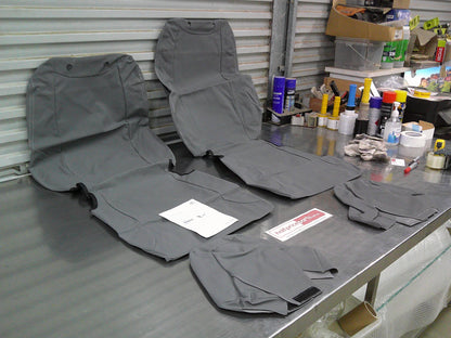Toyota Land Cruiser 300 Series Genuine Canvas Front Seat Covers New Part