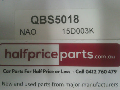 QFM Rear Brake Shoe Set Suits Holden/Mitsubishi/Isuzu New Part