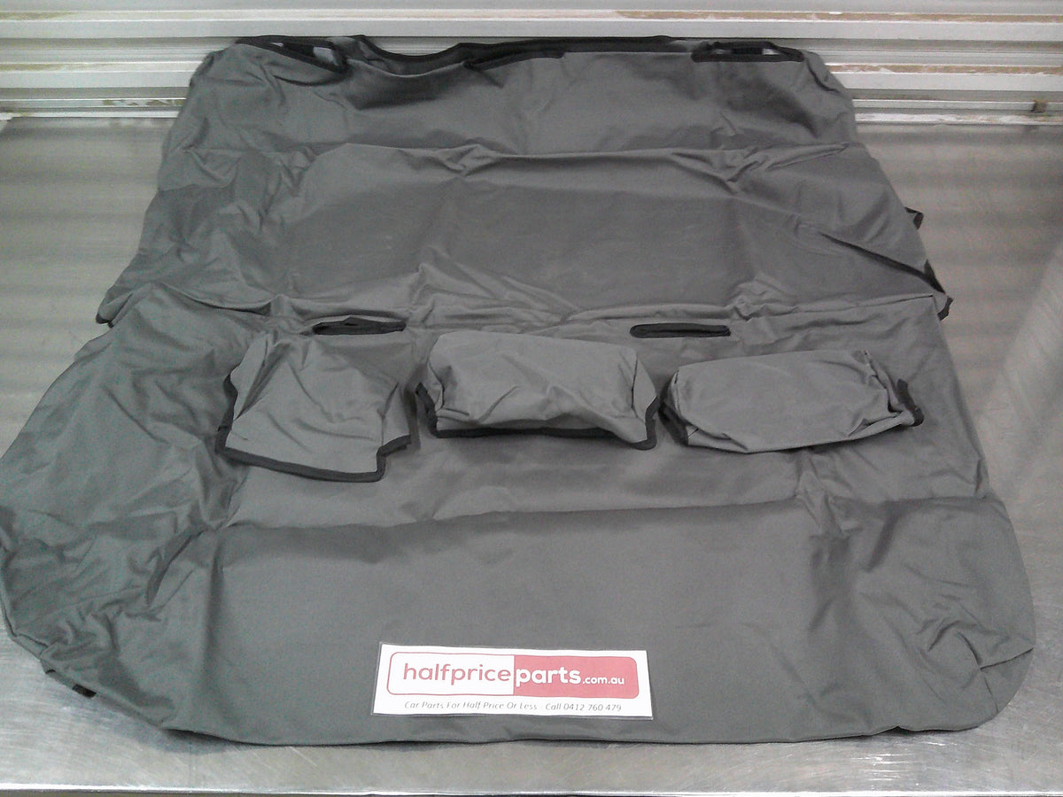 Truckie's 2nd Row Canvas Bench Seat Cover Suits Toyota Hilux With Head Rest New Part