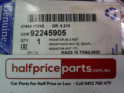 Holden CG Captiva Genuine Blower Motor Resistor New Part