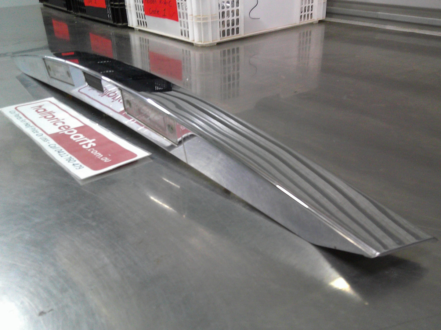 Holden JH Cruze Sedan Series II Genuine Chrome Rear Boot Lid Garnish Used Part VGC