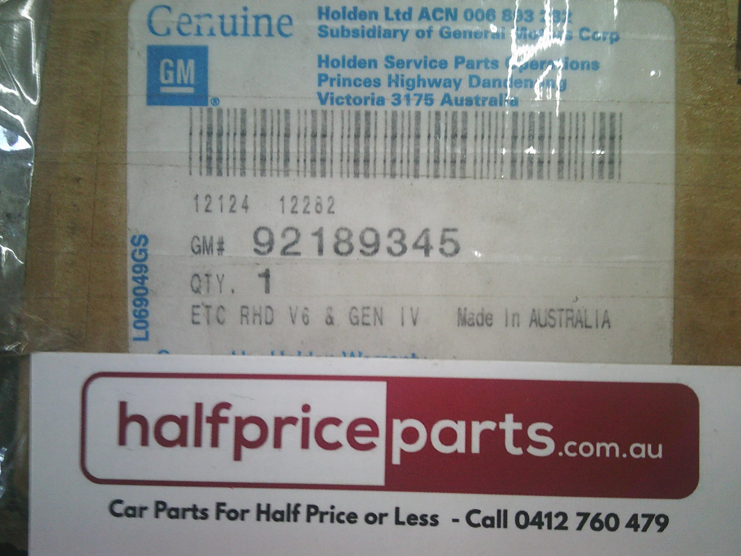 Holden VZ Commodore/WL Caprice/ WL Statesman/HSV/SS/GTS Genuine Fly By Wire Accelerator Pedal New Part