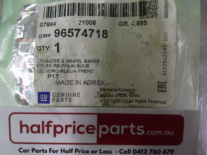 Holden TK Barina/T200 Deawoo Kalos Genuine Rear Brake Cylinder New Part