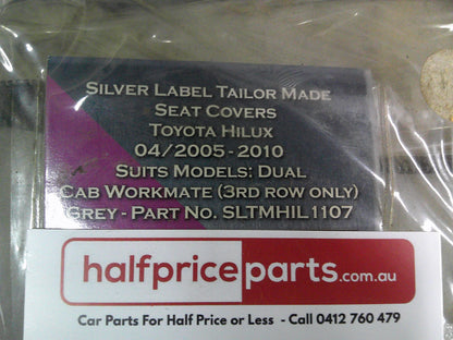 SilverLabel Rear Seat Cover Bench Seat Suits Toyota Hilux Workmate New Part